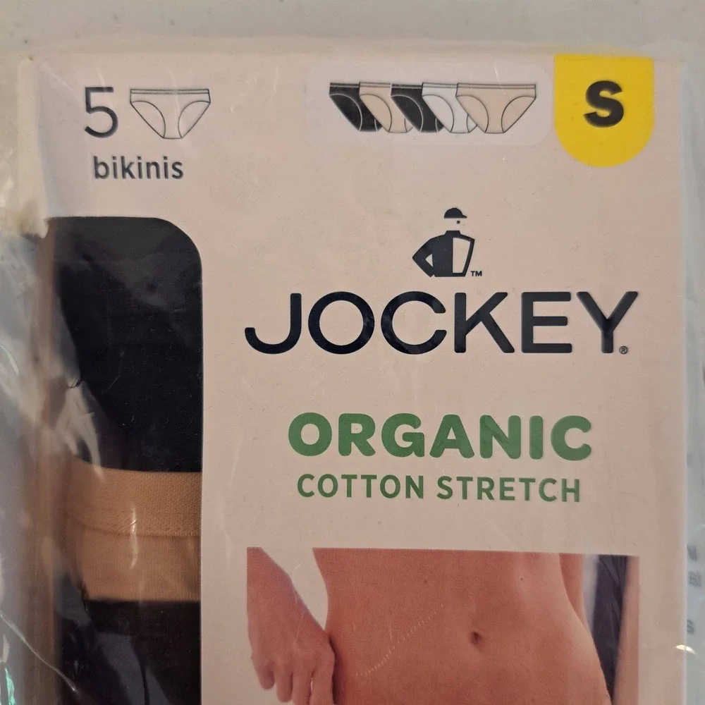 Jockey Womens Underwear S Multi NWT Organic Cotton 5 Pack 1732-224